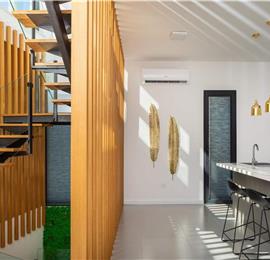 Luxury Beachfront Villa with Heated Infinity Pool near Trogir, Sleeps 8